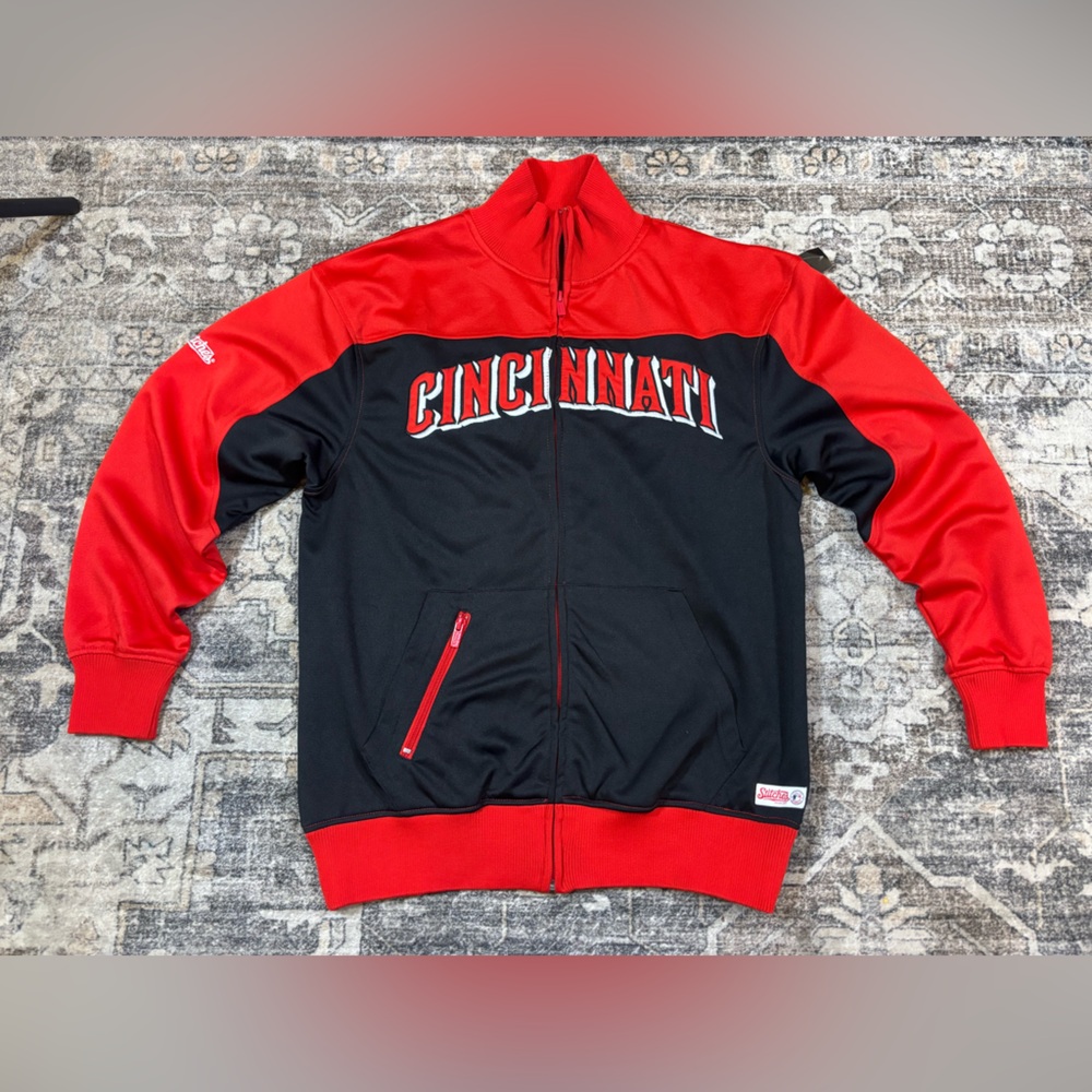 Cincinnati Reds Baseball Full Zip Jacket‎ by Stitches Men’s Size Medium